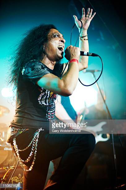 SHEFFIELD, UNITED KINGDOM - MARCH 24: Chitral Somapala of Power Quest performs on stage at the Corporation on March 24, 2011 in Sheffield, England. (Photo by Gary Wolstenholme/Redferns)